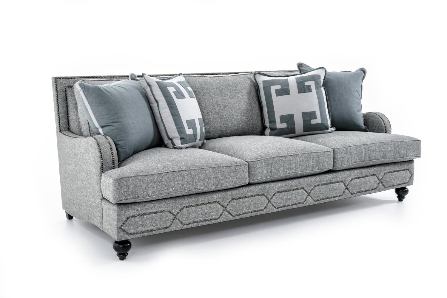 Bernhardt Franklin B4827A GRAY Sofa with Transitional Style Baer's